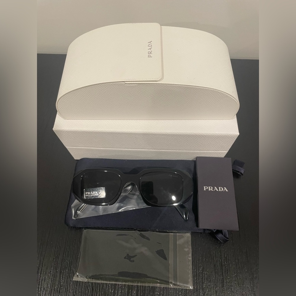 Prada SPR 17W Black Sunglasses NWT